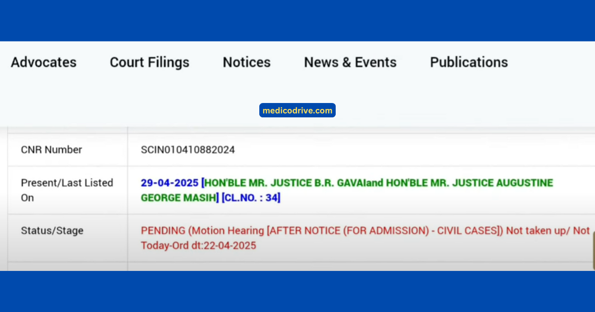 NEET PG 2025 Case Update Regarding Today's Hearing in the Court 1 NEET PG 2025 Case Update